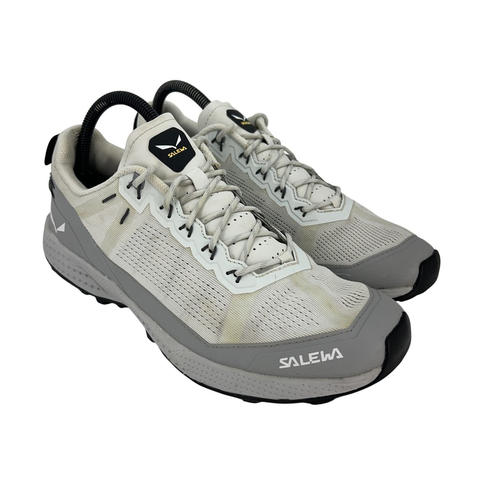 Salewa Pedroc Air‎ Shoes Womens Size 9.5 White Grey Trail Running Pomoca Sole